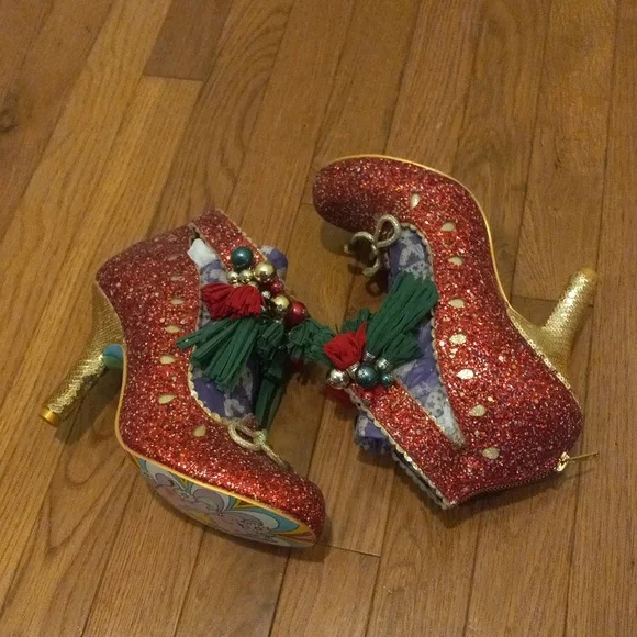 PRINCESS PROMISE Irregular Choice, Size 42, Heels W/ Glitter, US 10/11 - Picture 5 of 9